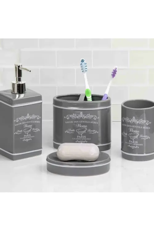 Coalville 4 Piece Bathroom Accessory Set