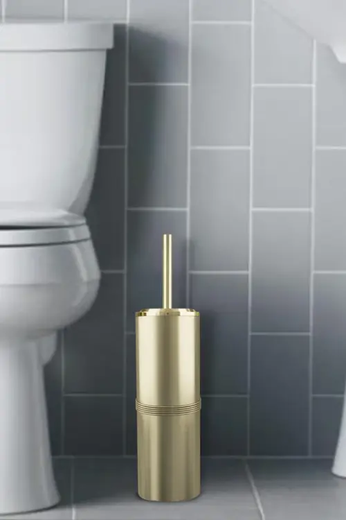 NU Steel Metal Toilet Brush And Holder