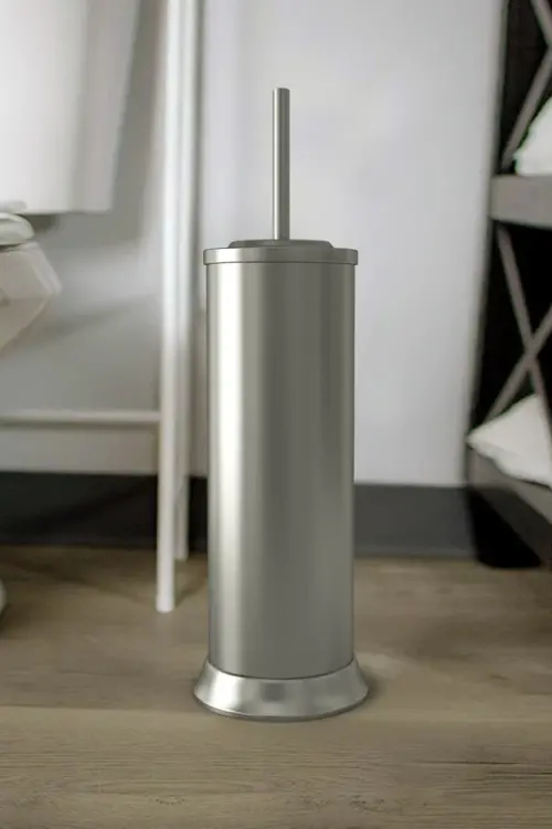 NU Steel Metal Toilet Brush And Holder